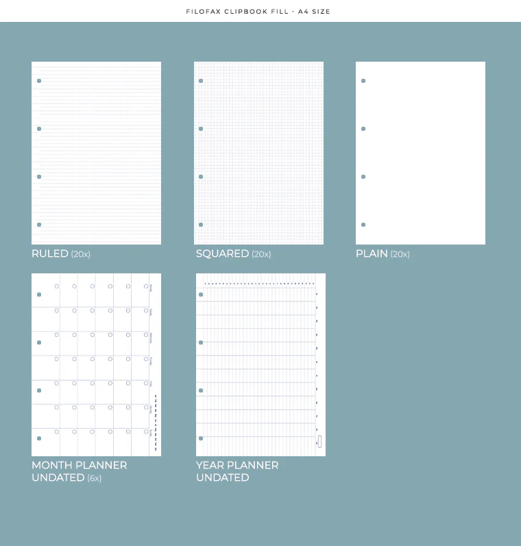 Clipbook Classic Pastels A4 Organizer - Image 4