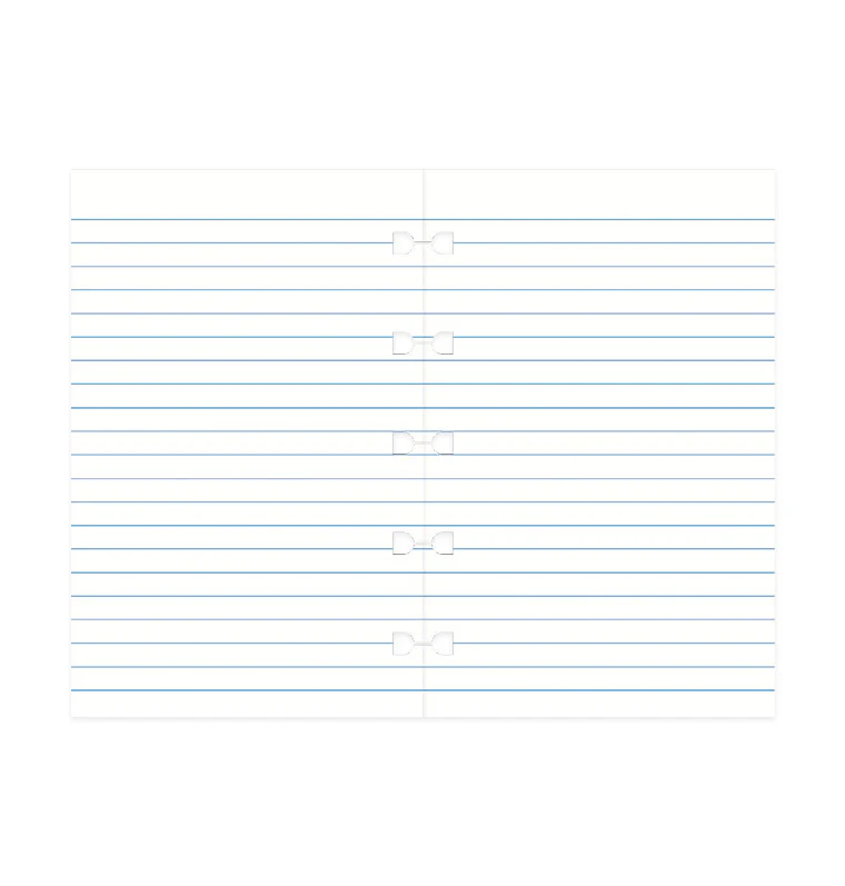 Filofax Notebook Ruled Paper Refill - Pocket - White paper - Image 4