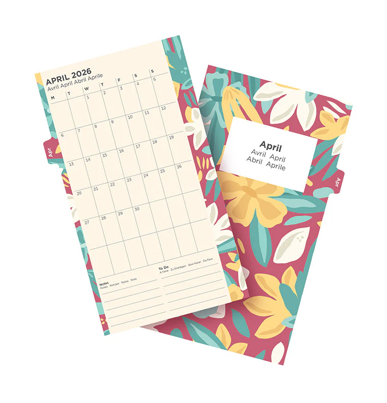 Floral Illustrated Diary Refill Pack - Personal 2026 Multilanguage - Image 7
