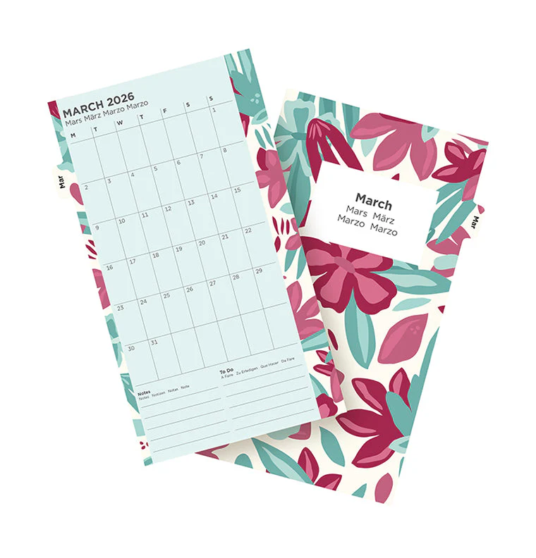 Floral Illustrated Diary Refill Pack - Personal 2026 Multilanguage - Image 8