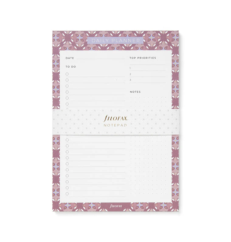 Mediterranean Daily Planner Notepad with Magnet - Image 4