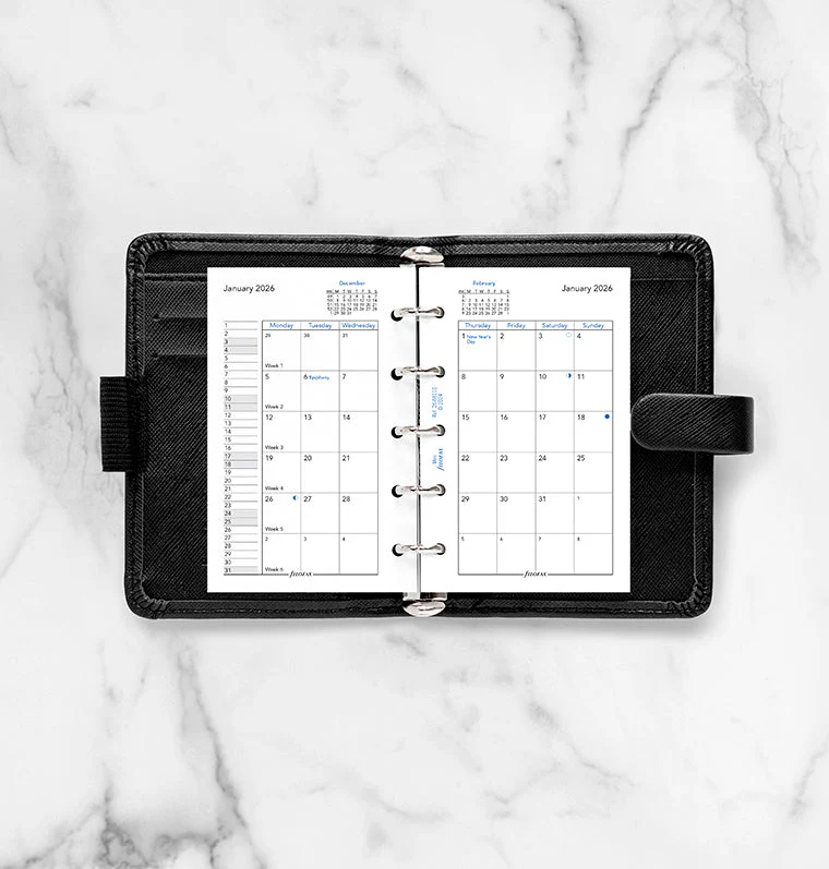 Month On Two Pages Diary - Mini 2026 English - Image 3