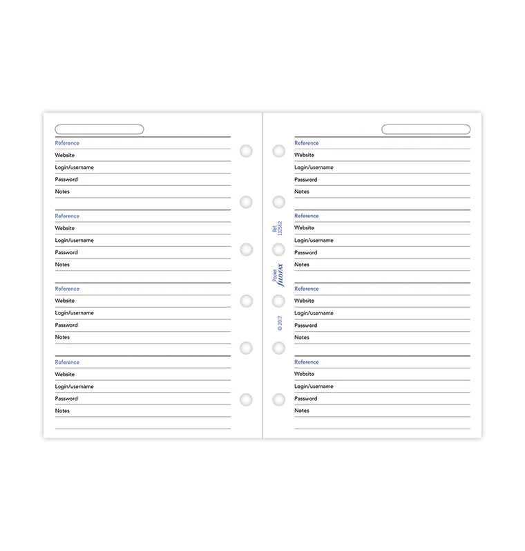 Password Paper Refill - Pocket - Image 5
