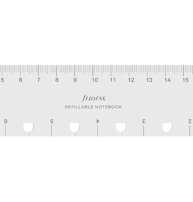 Refillable Notebook Ruler Page Marker Transparent - A5 - Image 4